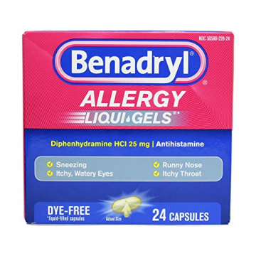 Benadryl Dye-Free Allergy Liqui-Gels Fast Relief 24 ct