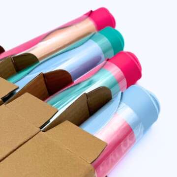 Generic Standard Mahjong Mat (4 Color Combinations) | Scalloped Edges & Bright Colors | 31"" x 31"" (Blue Center- Green Scallop)