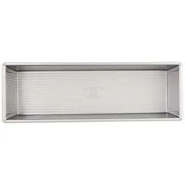 USA Pan Bakeware Pullman Loaf Pan with Cover, 13 x 4 inch, Nonstick & Quick Release Coating, Made in the USA from Aluminized Steel