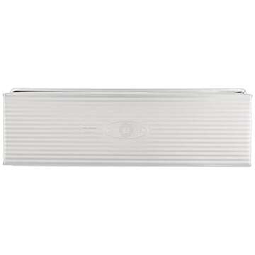 USA Pan Bakeware Pullman Loaf Pan with Cover, 13 x 4 inch, Nonstick & Quick Release Coating, Made in the USA from Aluminized Steel