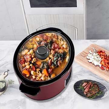 Magnifique 6 Quart Slow Cooker for Family Dinners
