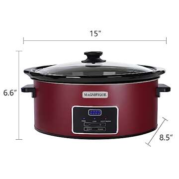 Magnifique 6 Quart Slow Cooker for Family Dinners