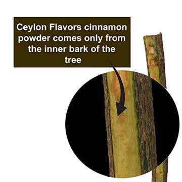Ceylon Flavors Organic Ceylon Cinnamon Powder for Healthy Living