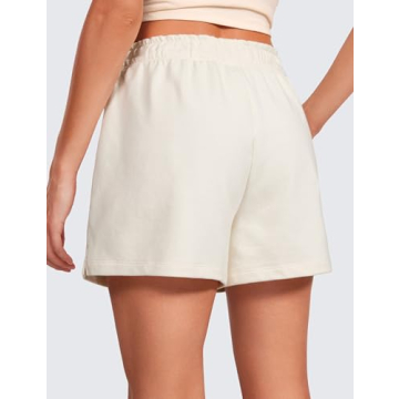 CRZ YOGA Comfy Cotton Sweat Shorts for Women