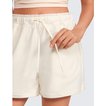 CRZ YOGA Comfy Cotton Sweat Shorts for Women