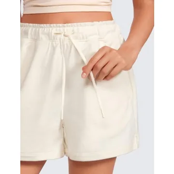 CRZ YOGA Comfy Cotton Sweat Shorts for Women