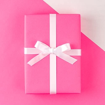 LeZakaa Pink Wrapping Paper Vibrant Durable Gift Wrap