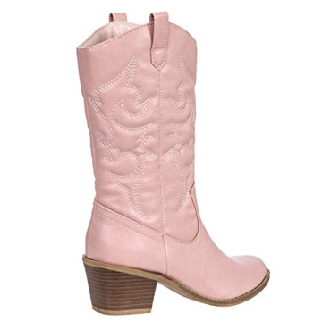 Charles Albert Blush Cowboy Boots - Stylish and Vegan-Friendly