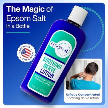 Epsom-It Soothing Nerve Lotion - Epsom Salt Magnesium Lotion for Muscle Discomfort