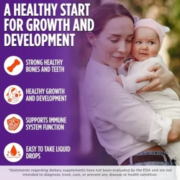 Wellements Organic Vitamin D Drops for Infants - 1 Drop Daily