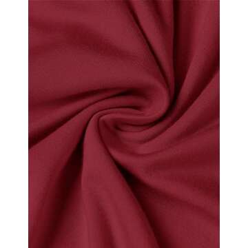 ZESICA Women's Spring Long Sleeve Bodycon Maxi Dresses Sexy Ruched Crew Neck Slim Fit Cocktail Party Dress,Wine,Small