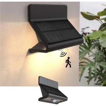 Motion Sensor Outdoor Lights - 3 Modes, 2 Pack