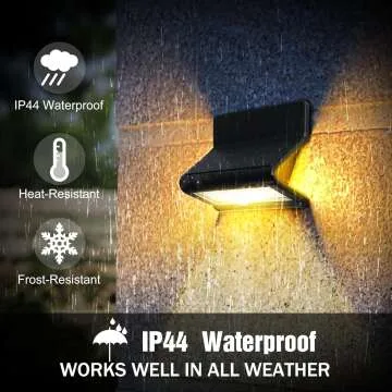 Motion Sensor Outdoor Lights - 3 Modes, 2 Pack