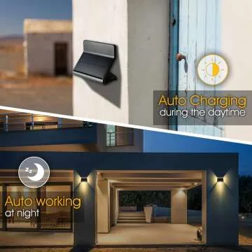 Motion Sensor Outdoor Lights - 3 Modes, 2 Pack