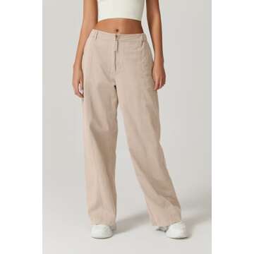QISNEN Women's Comfortable Cotton Cargo Pants for All