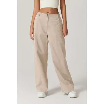QISNEN Women's Comfortable Cotton Cargo Pants for All