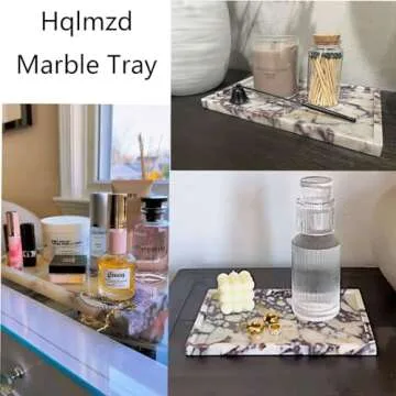 Stylish Genuine Marble Tray for Home Decor and Gifts