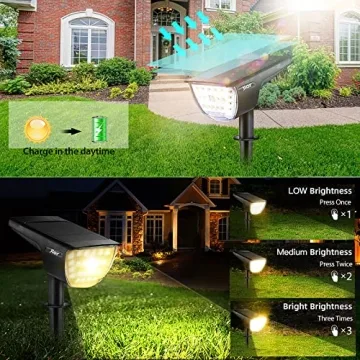 JIOR Solar Landscape Spot Lights for Outdoor Elegance