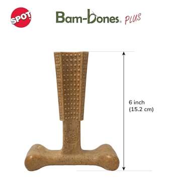 SPOT Bam-Bones T-Bone: Durable Dog Chew Toy for Super Chewers