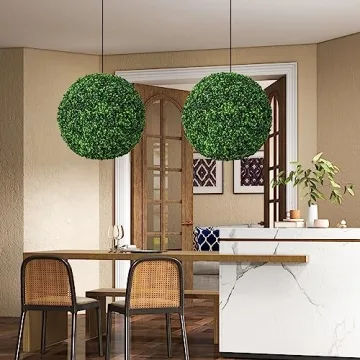 Goplus 19 Inch Artificial Topiary Balls - Indoor and Outdoor Decor