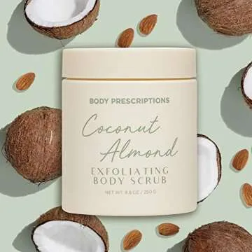 Body Prescriptions Exfoliating Body Scrub – Body Cleanser for Nourished, Ultra-Smooth Skin, Honey Citrus, Coconut Almond, and Sweet Mint