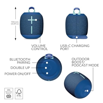 Ultimate Ears WONDERBOOM 4 Waterproof Bluetooth Speaker