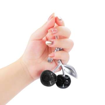FASTFAIRY Keychain Cherry Bag Charms Purse: Key Chains Women Cute - Car keyrings leather handbags - Valentines Day Gifts