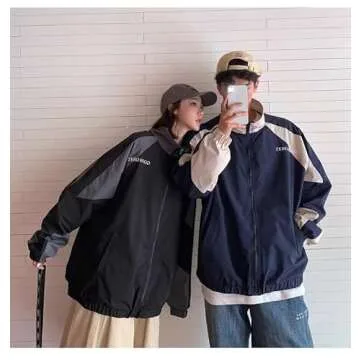 Vintage Hip Hop Patchwork Jackets for Trendy Streetwear