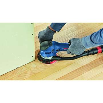 BOSCH GET75-6N Electric Orbital Sander, Polisher - 7.5 Amp, Corded, 6 Inch Disc Size - Dual-Mode: Random Orbit & Turbo