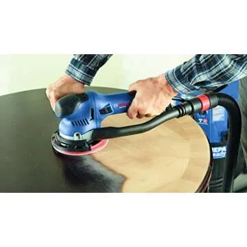 BOSCH GET75-6N Electric Orbital Sander, Polisher - 7.5 Amp, Corded, 6 Inch Disc Size - Dual-Mode: Random Orbit & Turbo