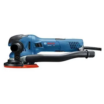 BOSCH GET75-6N Electric Orbital Sander, Polisher - 7.5 Amp, Corded, 6 Inch Disc Size - Dual-Mode: Random Orbit & Turbo
