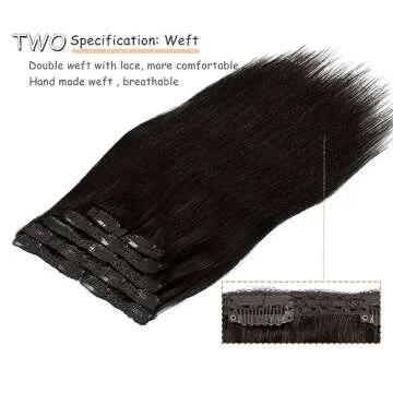 Caliee Clip-in Human Hair Extensions - 20Inch, Brown, Double Weft, 7Pcs, 140g