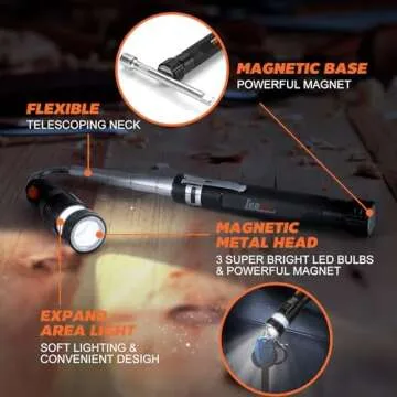 Lenski Magnetic Pickup Tool Flexible Gift for Dad