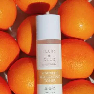 Flora & Noor Vitamin C Resurfacing Facial Toner for Glowing Skin