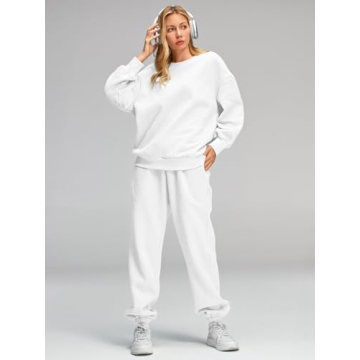 AUTOMET Oversized Sweatsuit for Women Comfortable Fall Outfit