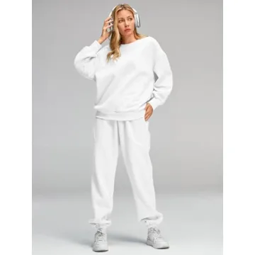 AUTOMET Oversized Sweatsuit for Women Comfortable Fall Outfit