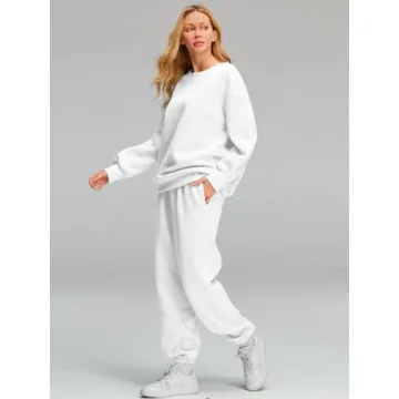 AUTOMET Oversized Sweatsuit for Women Comfortable Fall Outfit