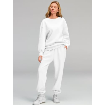 AUTOMET Oversized Sweatsuit for Women Comfortable Fall Outfit