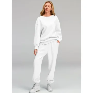 AUTOMET Oversized Sweatsuit for Women Comfortable Fall Outfit