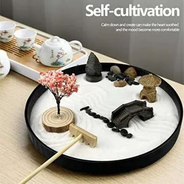 Zen Garden for Desk - Japanese Zen Decor for Relaxation