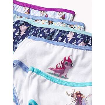 Disney Girls Frozen 100% Combed Cotton Panty Multipacks With Elsa, Anna And Olaf In Sizes 2/3t, 4t, ...