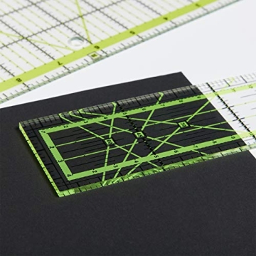 Frienda 6 Pcs Acrylic Square Quilting Rulers Set