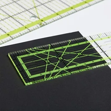 Frienda 6 Pcs Acrylic Square Quilting Rulers Set