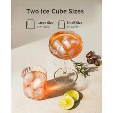 Compact Self-Cleaning Ice Maker - 26 Lbs Daily