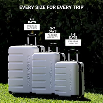 SwissGear 3-Piece Expandable Luggage Set with Spinner Wheels
