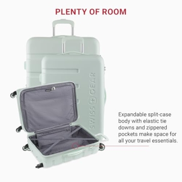 SwissGear 3-Piece Expandable Luggage Set with Spinner Wheels