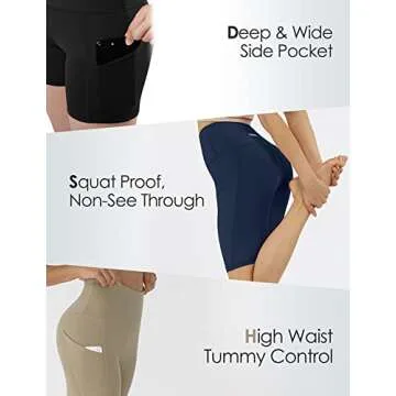 ODODOS Women's 4" High Waist Biker Shorts - Comfort & Style