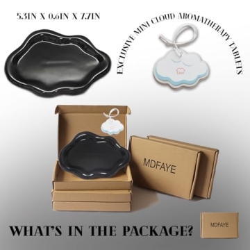 MDFAYE Jewelry Dish for Women - Unique Cloud Shape Decor