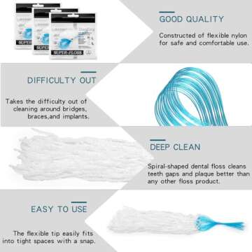 Super Floss Threaders for Braces and Bridges