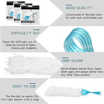 Super Floss Threaders for Braces and Bridges